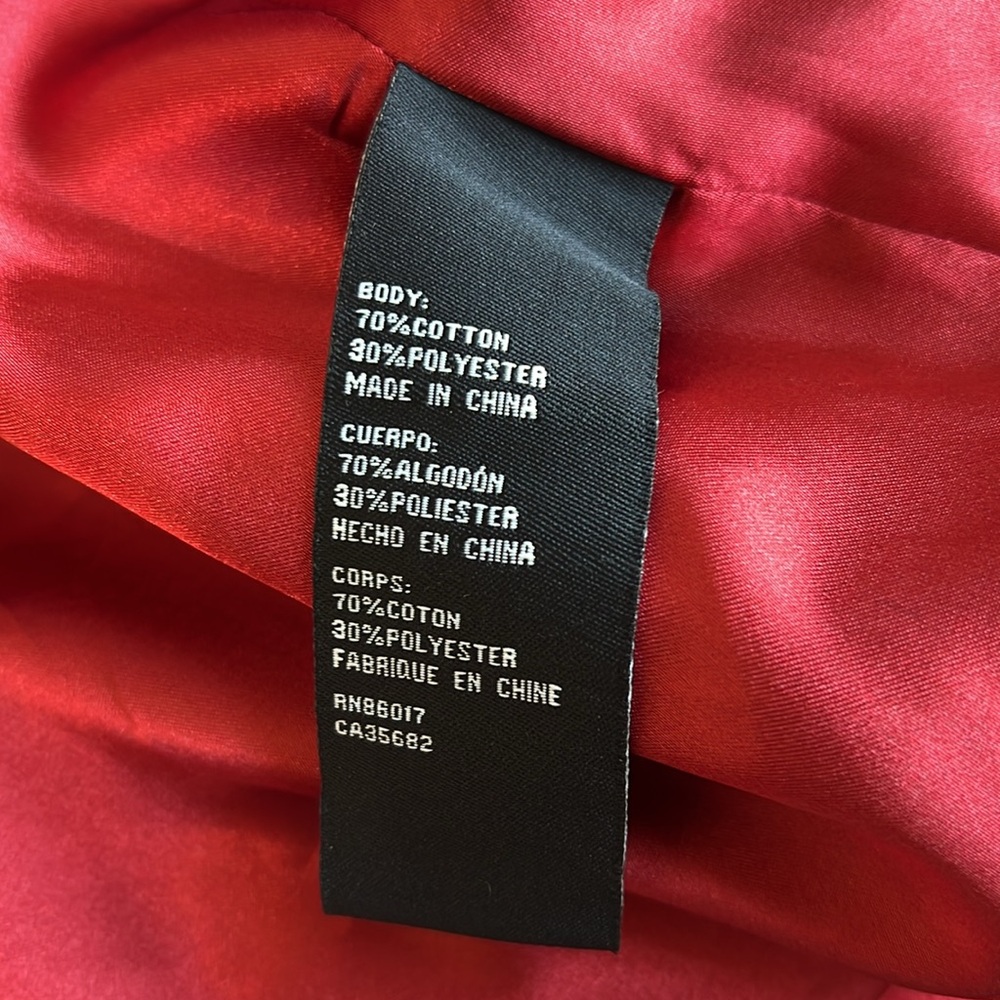 BeBe used Red coat with belt - Picture 12 of 12